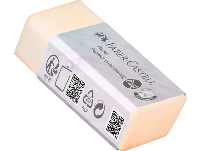 Gum Faber-Castell stofvrij pastel display 20 stuks assorti kleuren
