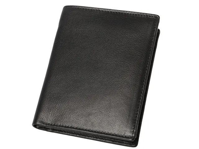 Portefeuille Alassio 12x9.5x2.5cm Leer zwart