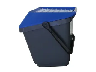 Easymax Afvalbak 35 Liter Grijs Blauw - 5
