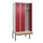locker met bank,voor scheiding van kleding,HxBxD 2120x900x815mm,3vak