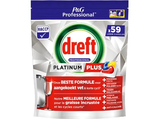 vaatwasmiddel Platinum Plus Lemon 59 capsules