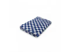 Keukendoek geblokt katoen 60x60cm blauw/wit 6 stuks