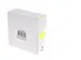 Etiquette sur rouleau 25mm jaune fluo + dévidoir 500 pièces