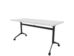 klaptafel,HxBxD 750x1600x700mm,hoekig,T-voet donkergrijs,ovale buis