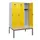 locker met bank,HxBxD 1950x1200x815mm,3vak,vak B 400mm,draaigrendel