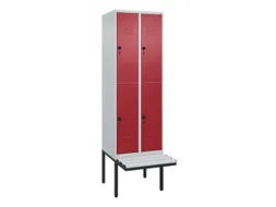 Dubbeldekse dekenkist,HxBxD 2120x600x815mm,2x2vak.,vak B 300mm