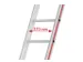 échelle d'appui,à un côté,6marches renforcées,lisse L 1,72m,alu