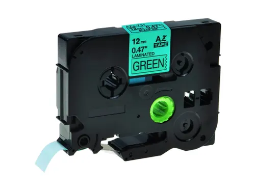 Labeltape Brother Compatible Tze-731 12Mm Zwart Op Groen