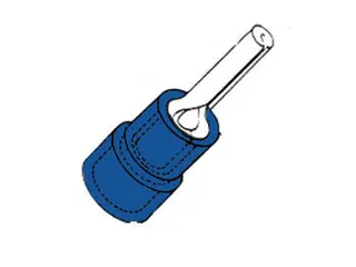 Blauwe Kabeleindstift 1.9mm - 1