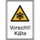 waarschuwings-combibord,v. binnen/buiten,Pas op! Kou,PVC,HxB 185x131mm