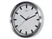 Wandklok MAUL Pilot RC Ø30,5cmx4.5cm aluminium/wit incl.batterij
