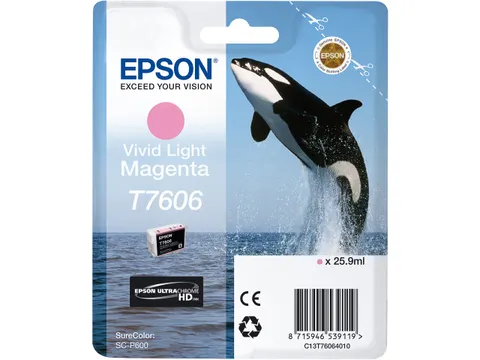 C13T76064N10 Epson SC inkt Vivid Light Magenta T7606 25.9ml
