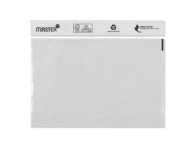Paklijstenvelop Onbedrukt C4 340x250mm Transparant