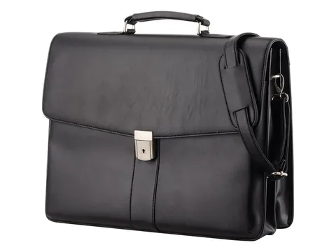 aktetas Alassio Pescara zwart imitatieleer