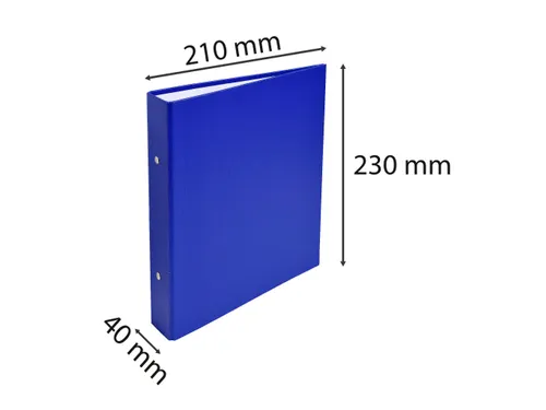 Ringmap PP A5 2R 30mm blauw