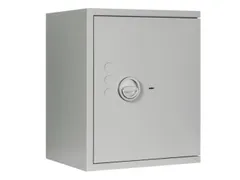 kluis,veiligheidsniveau 1,HxBxD 605x500x420mm,2niveaus,romp RAL7035