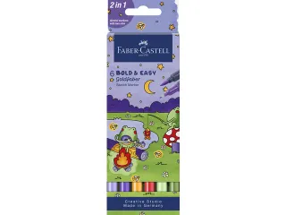 Sketchmarker Faber-Castell Goldfaber etui 6 stuks Bold Easy World of F - 1