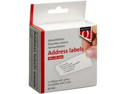 Labeletiket Quantore 11352 54x25mm retour wit
