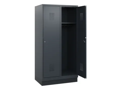 schoollocker,HxBxD 1630x800x500mm,2vak,vak B 400mm,cil.-slot,sokkel
