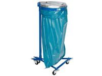 Afvalverzamelaar Verrijdbaar 1000x500x530mm 120 liter Blauw Staalplaat