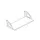 legbord,v. scheidingswand,aluminium-zilver,MS-donkergrijs