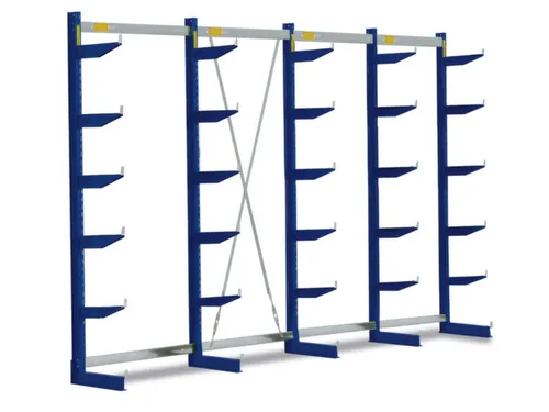 Draagarmstelling 2500x5080x540mm 6etages 2400kg/etage Ral5010