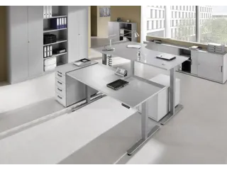 Elektrisch in hgte vst. zit-sta-bureau,HxBxD 630-1270x1800x800mm - 3