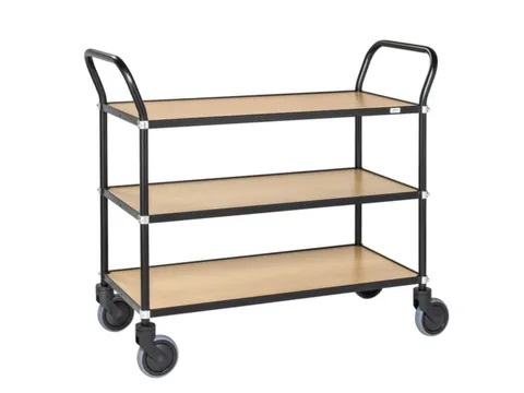 tafelwagen,draagverm. 250kg,3xhouten plaat,laadvl. LxB 950x430mm