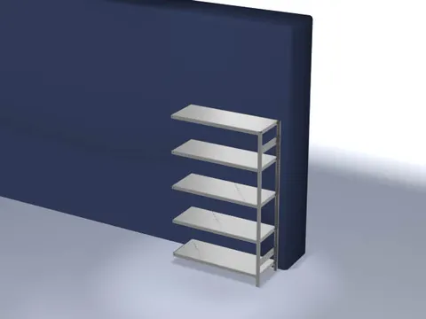 systeemstelling,aanbouwveld,HxBxD 2000x1310x535mm,vakl. 330kg