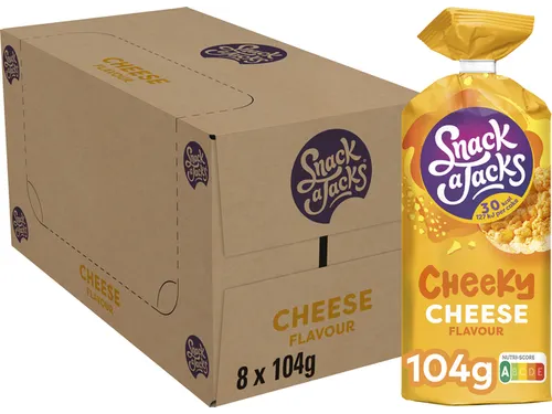 Rijstwafel Snack-a-Jacks cheese pak 104 gram