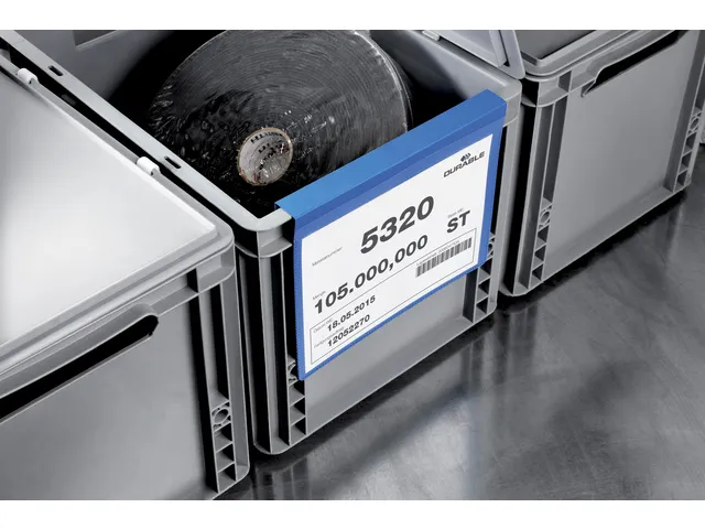 Documenthoes Durable met vouw A5 liggend blauw 50 stuks