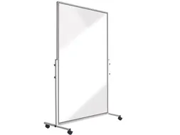 Verrijdbaar scherm 190x126cm transparant plexiglas met onderstel