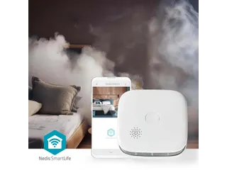 Rookmelder Nedis Smartlife Wifi 10 jaar sensor wit - 2