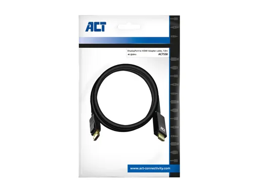 Kabel ACT DisplayPort naar HDMI 1,8 meter