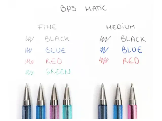 Balpen PILOT BP-S Matic fijn zwart
