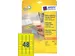 Gekleurde etiketten Avery Zweckform 45.7x21.2mm Geel 960 stuks