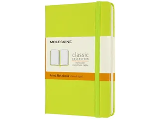 Notitieboek Moleskine pocket 90x140mm lijn hard cover lemon green - 2