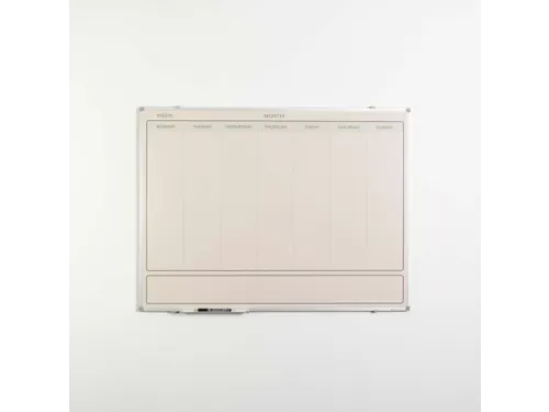 Weekplanner Elegance Engels softline profiel 8mm 90x120cm aluframe