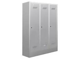 lockerkast v. kinderen,HxBxD 1600x930x500mm,3vak,RAL7035,front RAL6011