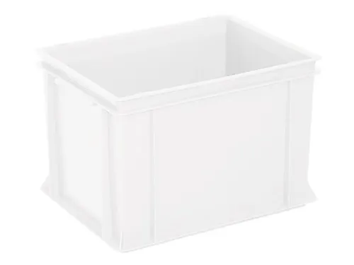 Euronorm Stapelkrat Pe 270x400x300mm 26liter Gesloten Wit
