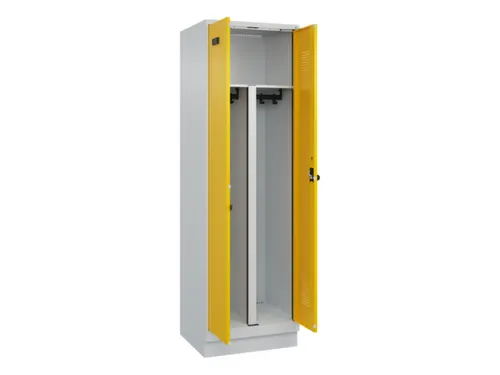 PBM-locker,HxBxD 1950x600x500mm,2vak,vak B 300mm,draaigrendel