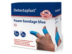 Detectaplast Zelfklevend Schuimverband 6cm x 1mtr Blauw