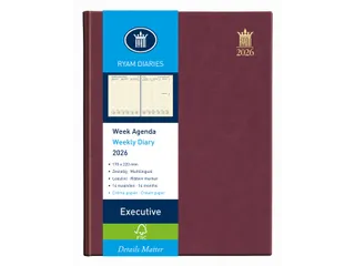 Agenda 2027 Ryam Executive Mundior 7dagen/2pagina's bordeaux - 3
