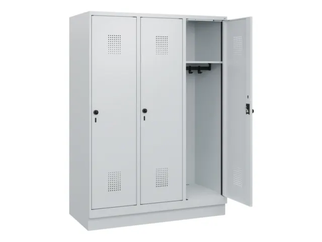 schoollocker,HxBxD 1630x1200x500mm,3vak,vak B 400mm,draaigrendel