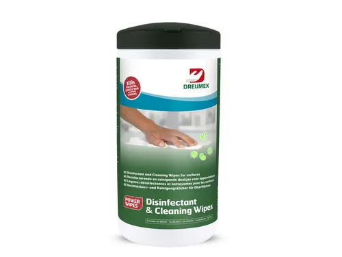 Desinfectiedoekjes Dreumex Disinfectant & Cleaning bus 80 stuks wit