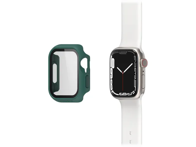 Case Eclipse Apple Watch Series 9/8/7 41mm groen screenprotector