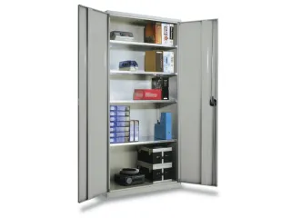 Systeemkast Hxbxd 1950X1000X410Mm Staalplaat Kleur Deuren Ral7035 - 2