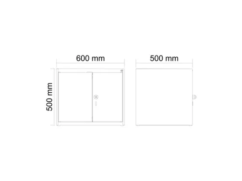 opzetkast,v. locker voor scheiding van kleding,2vak.,vak B 300mm