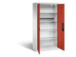 acculaadkast 1950x930x500mm 5stekkerdozen 230V cil.-slot front RAL3000