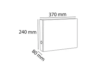 Ordner gemarmerd A4 horizon. 70mm grijs - 4